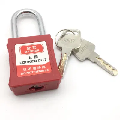 38mm Industrial Nylon Shackle Safety Padlock Lockout Lock
