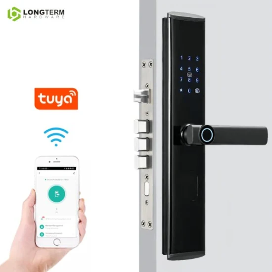 WiFi Tuya Code RFID Card Electronic Fingerprint Smart Door Lock